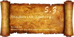 Stojkovits Zamfira névjegykártya
